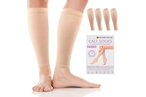 Migliore Wear 2 pary pończoch uciskowych dla kobiet i mężczyzn, 20-30 mmHg | klasa 2 medyczne pończochy uciskowe, stopniowe wsparcie, pończochy zakrzepicy