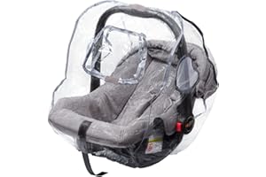 STAR IBABY Babify - Protector de Lluvia Universal para Grupo 0 - Burbuja de Lluvia con Ventana Frontal y Ventilación Lateral - Incluye Bolsa de Transporte - Sin PVC