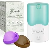 GLOWELLE Menstrual Disc and Sterilizer Set, Mini Cleaner with 2 Reusable Discs for Women, Alternative to Tampon, Compress and