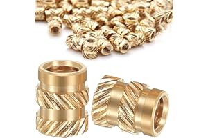 FENGYING 20 Pièces M4 insert fileté, Insert Fileté Filetage Femelle, Écrous Moletés en Laiton,Écrous filetés en laiton moleté pour impression 3D