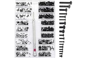 YSISTER 500 piezas pequeños micro tornillos, juego de reparación de tornillos, tornillos para computadora M1.2 M1.4 M2 juego de micro tornillos para computadora portátil, para reparar gafas, reloj