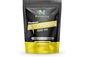 Nutrality Bee Propolis 2000mg Supplement | Immune System Support with Functional Antioxidants | Natural Antibiotic, Anti-Inflammatory & Allergen-Free | 180 Vegetarian Capsules