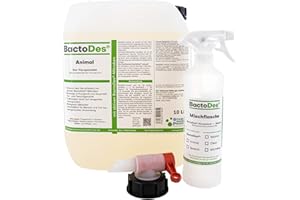 BactoDes - Désodorisant concentré animaux 10L avec vaporisateur mélangeur - Spray chat anti pipi puissant avec effet microbien bio - Anti odeur litiere chat - Anti odeur chien - Elimine les odeurs
