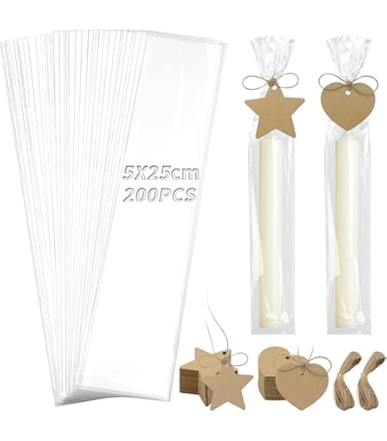 Bustine Trasparenti Con Chiusura Adesiva 8x28 Cm - 100 Pezzi - Per Alimenti, Gioielli E Decorazioni - Foto 6