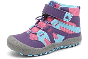 Mishansha Kinder Wanderschuhe Trekkingschuhe Mädchen Leicht rutschfest Outdoorschuhe Turnschuhe Gr.24-38