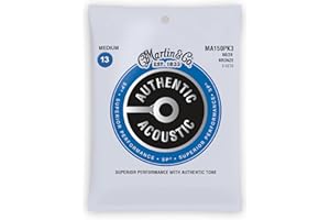 Martin MA150PK3 Authentic Acoustic - SP - 80/20 Bronze 3 Pack Medium ( 13-56 )