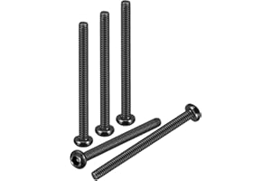 DTGN M2.5-0.45x30mm Button Head Socket Cap Screws - 50Pack - Good for Road Bicycle, Mountain Bike, Auto, Motorcycle - Carbon Steel Black Oxide - Hex Socket Drive Fasteners