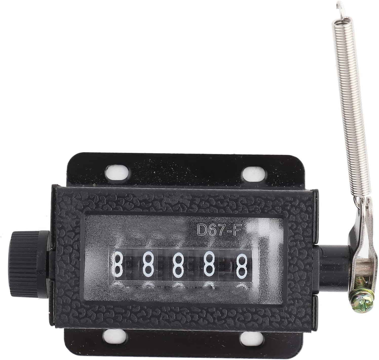 Contador mecánico, D67-F Contador de conteo manual mecánico de 5 dígitos reiniciable