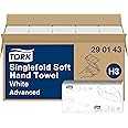 Tork Hand Towel Singlefold 2-Ply White 250 Sheets (Pack of 15) 290143