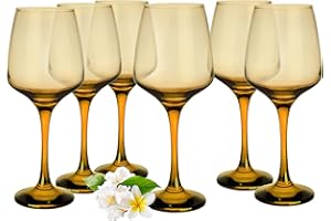 G GLASMARK KROSNO 1992 Glasmark KROSNO, 300 ml, juego de 6 copas de vino, copas de vino blanco, copas de vino tinto, diseño original, forma y estilo únicos, perfecto para el hogar y los restaurantes