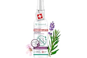 SERENI-D SCUDO ANTI CIMICI DA LETTO - Spray anti cimici da letto potente - Trattamento naturale con Oli Essenziali/Fiori di Piretro Vegetale - Risultati rapidi e efficaci - 100mL – Swiss Lab