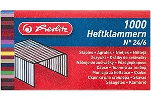 ‎HERLITZ Heftklammer 24/6 2x1000 Stück BLK (Heftklammern, groß)