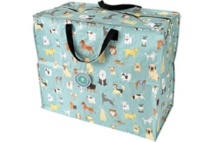 REX LONDON Duża torba do przechowywania z zamkiem błyskawicznym, mocna i trwała, 55 x 48 x 28 cm, 70 l, wybór wzornictwa (najlepsza na pokaz)