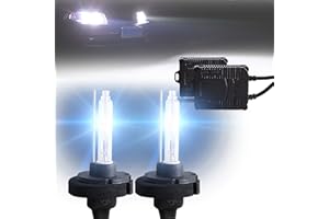 vland carlamp D2H Kit di Conversione con Reattori,55W 6000K Diamond White Compatibile con D2S D2R D4S,Lampadina All-in-one per Fari Abbaglianti e Anabbaglianti,Coppia