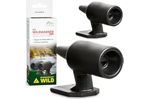 GARDIGO® 2 pcs Sifflets Ultrason Anti Gibier pour Voiture - Avertisseur de Cerf, Lièvre, Sanglier, Chevreuil - Avertissement de la Faune pour Voitures, Motos - Défense Anti-Accidents de la Faune.