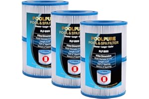 POOLPURE Poolfilter kompatibel mit BestWay 58094 Typ II, 6er Pack