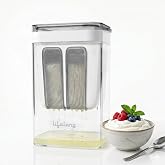 Lifelong 1.1L Stainless Steel Hung Curd Maker with 17.0 cm Length, Food Safe, BPA Free, Reusable Container for Greek Yogurt, 