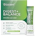 Wassen Digest + Balance Digestive Enzyme Supplements |14 Lemon & Ginger Sachets | Magnesium Powder Electrolyte Sachets | Calcium Helps With Normal Function Of Digestive Enzymes |Gut Health Supplements