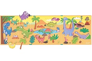 Janod - Magnéti'Stories Dinosaures - Jeu Éducatif Magnétique 30 Aimants - Jouet Enfant en Carton FSC - Développe Imagination et Motricité Fine - Dès 3 Ans,J05450