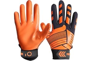 ‎FINGER TEN FINGER TEN American Football Gloves Handschuhe Fußball Empfangshandschuhe für Jugendliche Upgrade Atmungsaktive Flexible Empfangshandschuhe Geschenk für Kinder Jungen Mädchen