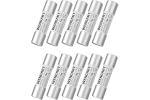 Fusibili solari Wengart WGPV-30, 10A 1000V DC, 10x38mm 10 pezzi, I133kA, Fusibili fotovoltaici veloci per applicazioni fotovoltaiche solari