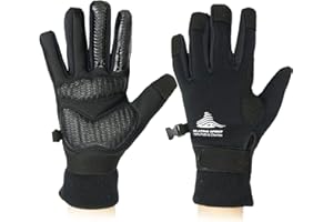 SKATING SPIRIT Gel Padded Thermal Gloves (1 Pair) with Wrist Straps, for Ice Figure Skating Skiing Snowboarding Winter Sports, Water Resistance Warm Flexible, Kids Adults Men & Women