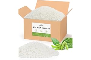 BOYUJK - Cera di soia naturale di alta qualità, 100% cera di soia per realizzare candele da fattoria biologica, senza additivi, innocua e pura (3 kg)