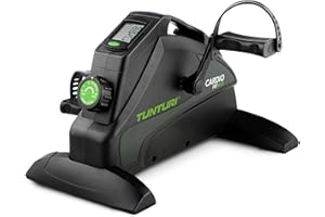 TUNTURI Cardio Fit M35 Mini Bike Mini Cyclette Pieghevole per Braccia e Gambe Pedaliera con LCD Display
