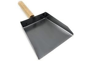 MGE WORLD MGE - Pelle en Métal pour Cheminée et Barbecue - Pelle à Charbon - Pelle à Cendre - Fer