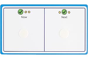 CREATE VISUAL AIDS Now and Next Board with hook coins to support visual communication, routine, transition for autism, adhd, speech and language, learning difficulties, preschoolers and early years. (Blue)