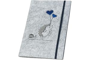 luxdag U-Heft Hülle mit Gummiband aus Filz (Farbe & Motiv wählbar) - Hülle für Kinderuntersuchungsheft & Impfpass - Organizer - Geschenk für werdende Mütter & Baby