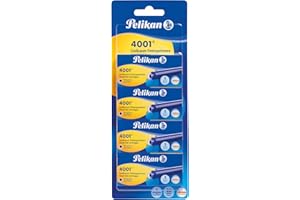 ‎PELIKAN Pelikan 330894 Tintenpatronen 4001 königsblau, 4 Etui´S mit 5 Großraum-Patronen, 20 Stück