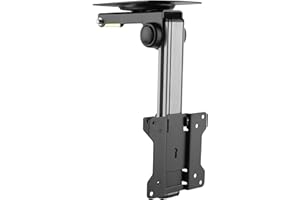 RICOO TV Deckenhalterung Schwenkbar Fernseher Halterung Decke Klappbar für 13-34 Zoll Wandhalterung Dachschräge Wand-Halter D0111 Fernsehhalterung Decken-Halter Flach Smart OLED Curved VESA 100x100