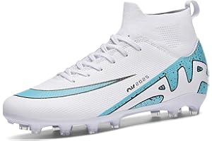 BLBK Football Boots Mens Professional Football Boots Unisex Outdoor Kids high Tops Suitable for Artificial Turf AG Competition Training Shoes