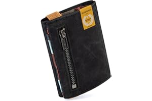 GUGGIARI® Portafoglio Uomo in Pelle di Qualità - Morbido Portafoglio Uomo Slim con Porta Carte di Credito, Portamonete e Contanti - Compatto Porta Carte Credito Uomo con Protezione RFID