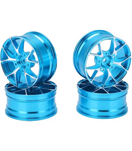 Jante en Alliage DAluminium 4P 6 Rayons pour RC 110 On-Road 1052 Drift TE37 Noir - Auto