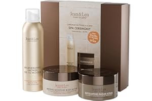 ‎JEAN & LEN Jean & Len Body Ceremony Rosemary & Ginger, Mit Hand & Body Cleanser und Balm, Hochwertige Geschenkbox, Krautig-Frischer Duft, FSC Zertifizierte Verpackung, Geschenkset