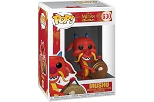 Funko POP! Disney: Mulan - Mushu With Gong - kolekcjonerska figurka winylowa - pomysł na prezent - oficjalny towar - zabawki dla dzieci i dorosłych - fanów filmów - figurka modelki dla kolekcjonerów i wystawowych