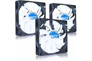 AABCOOLING Slim Silent Fan 8 - Un Silencioso y Muy Efectivo Ventilador 80mm, Fan PC, Ventilador Laptop, Ventilador 8cm, Fan Cooler, 27,45 m3/h, 1600 RPM - 3 Piezas 13,9 dB(A)