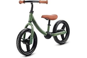 Kinderkraft, 2WAY Next Bicicleta sin Pedales, Bicicleta Infantil, Bici Bebe, Cuadro Bajo, Regulable, Sillín Blando, A Partir de 2 años hasta 35 kg, Verde