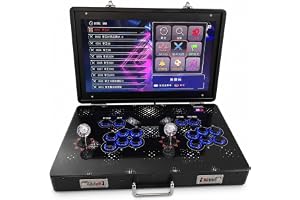 Arcade 35 000-i-1 spelkonsol, retro fritidsmaskin | 21 tums hopfällbar skärm, metallbox, bärbar dator, 2 spelare, sök/spara/paus, , olika spel.