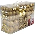 Regali di Natale Set di 100 palline di Natale - Decorazione - Infrangibile - Per interni ed esterni - Plastica - Ø3/4/6 cm - 