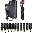 EXTRASTAR 90W Voltage Adapter, 15V-20V/MAX 4.5A Universal AC to DC Multi Power Adapter, Switching Built-in IC Power Supply with 10 Selectable Adapter Tips and 5V/2.1A USB port