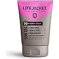 SPF 50 UVA, UVA 5* Sun Protection Gel for Face + Body. Lightweight, Non-greasy, Water resistant, Cruelty free, Clinically Approved for Sensitive & Dry Skin. Factor 50 Sun Cream/Sunscreen LifeJacket