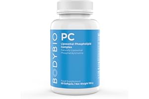 BodyBio PC - Phosphatidylcholine for Brain Health, Mental Clarity, Cognitive Function, Cellular Repair & Healthy Aging, Phospholipid Complex Supplement for Gentle Daily Detox