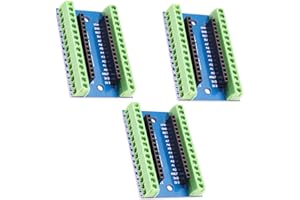 Nano Erweiterungsplatine RUIZHI 3 Stücke Nano IO Shield V1.O Einfaches Erweiterungsboard mit Schraubklemmen kompatibel mit Arduino