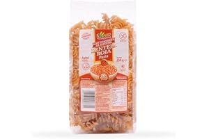 Espirales de Lenteja Roja - Pasta Sin Gluten - 250 g - Elaborada con Legumbres - Alto Contenido en Fibra y Proteínas - Efecto Saciante - 100% Vegana - Comida Sin Gluten - Sam Mills