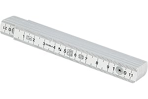 STABILA Kunststoff-Gliedermaßstab Type 1104, 1 m, weiß, metrische Skala