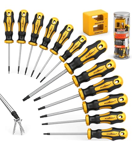 100mm 11pcs Set Torx Security Bit Set T6-T40 S2 Steel Magnetic - View #3