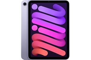 Apple iPad mini (6. generacji): czip A15 Bionic, ekran Liquid Retina 8,3 cala, 64 GB, Wi‑Fi 6, aparat przedn 12 MP, aparat tylny 12 MP, Touch ID, bateria na cały dzień – fioletowy